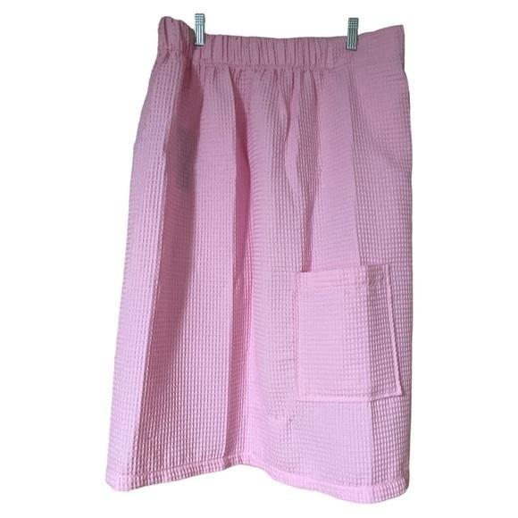 Turquaz NWT‎ Blush Waffle Spa Bath Swim Wrap Size S/M Resort Vacation - Picture 1 of 6